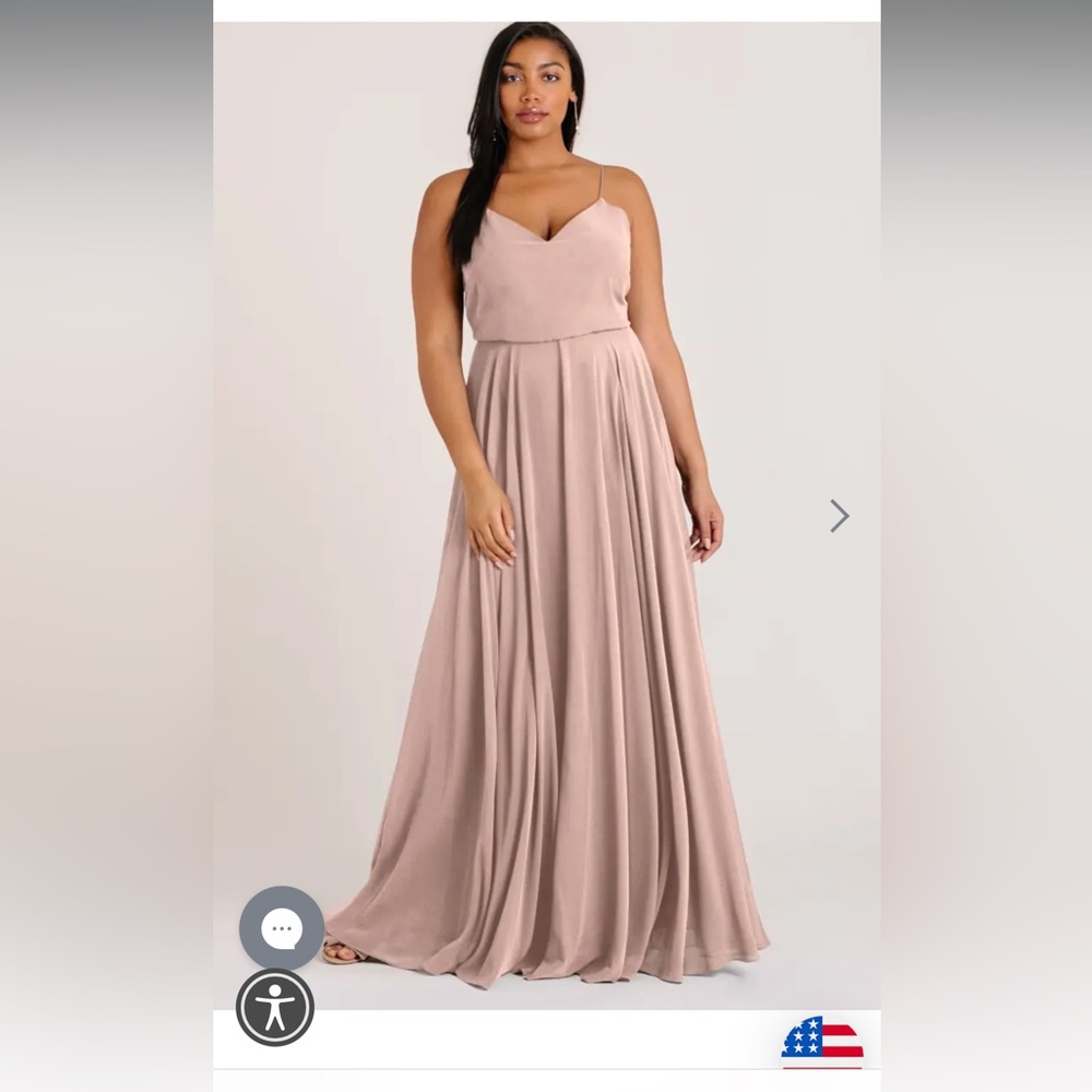 Jenny Yoo Whipped Apricot Bridesmaid Dress • size 6